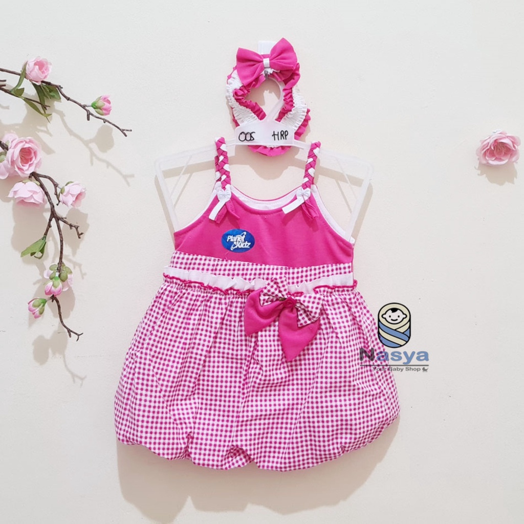 [P-041A] Dress Bayi Singlet Pita Lucu dan murah(0-6 bulan)