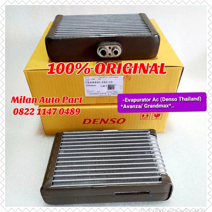 Evapurator Ac Avanza Grandmax Rush Original / Evaporator Ac Dens Kode 368