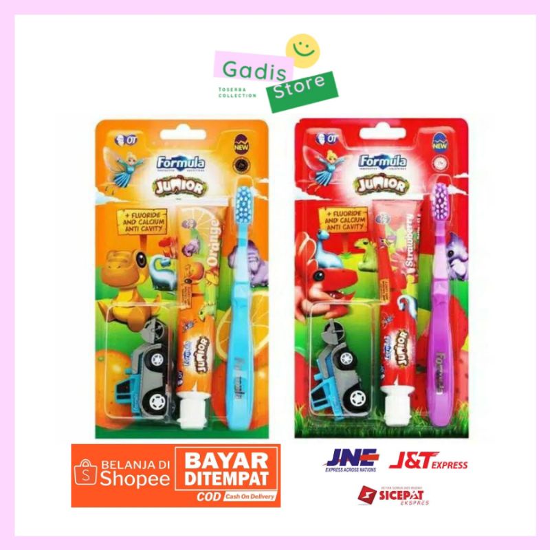 [FORMULA] PASTA ODOL DAN SIKAT GIGI ANAK 2IN1 FREE MAINAN FORMULA JUNIOR