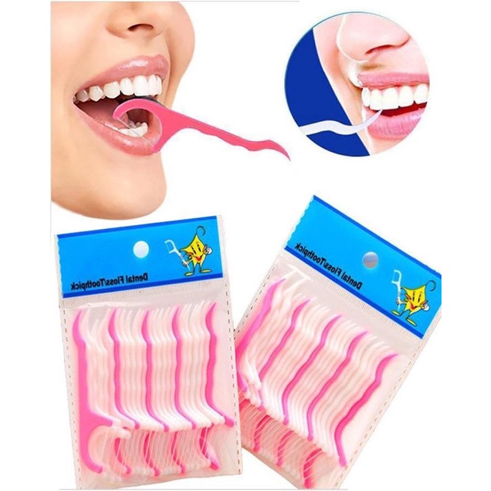 【GOGOMART】20pcs Dental Floss / Benang Pembersih Sela Gigi Dari Kotoran