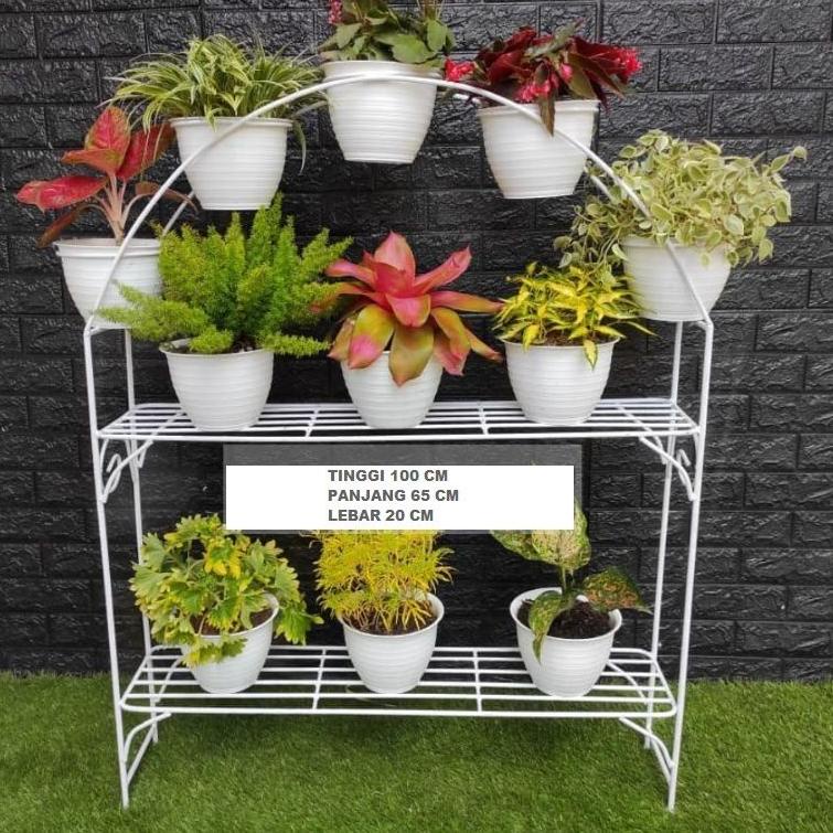 ☜ RAK pot bunga besi/ rak pot minimalis ➺