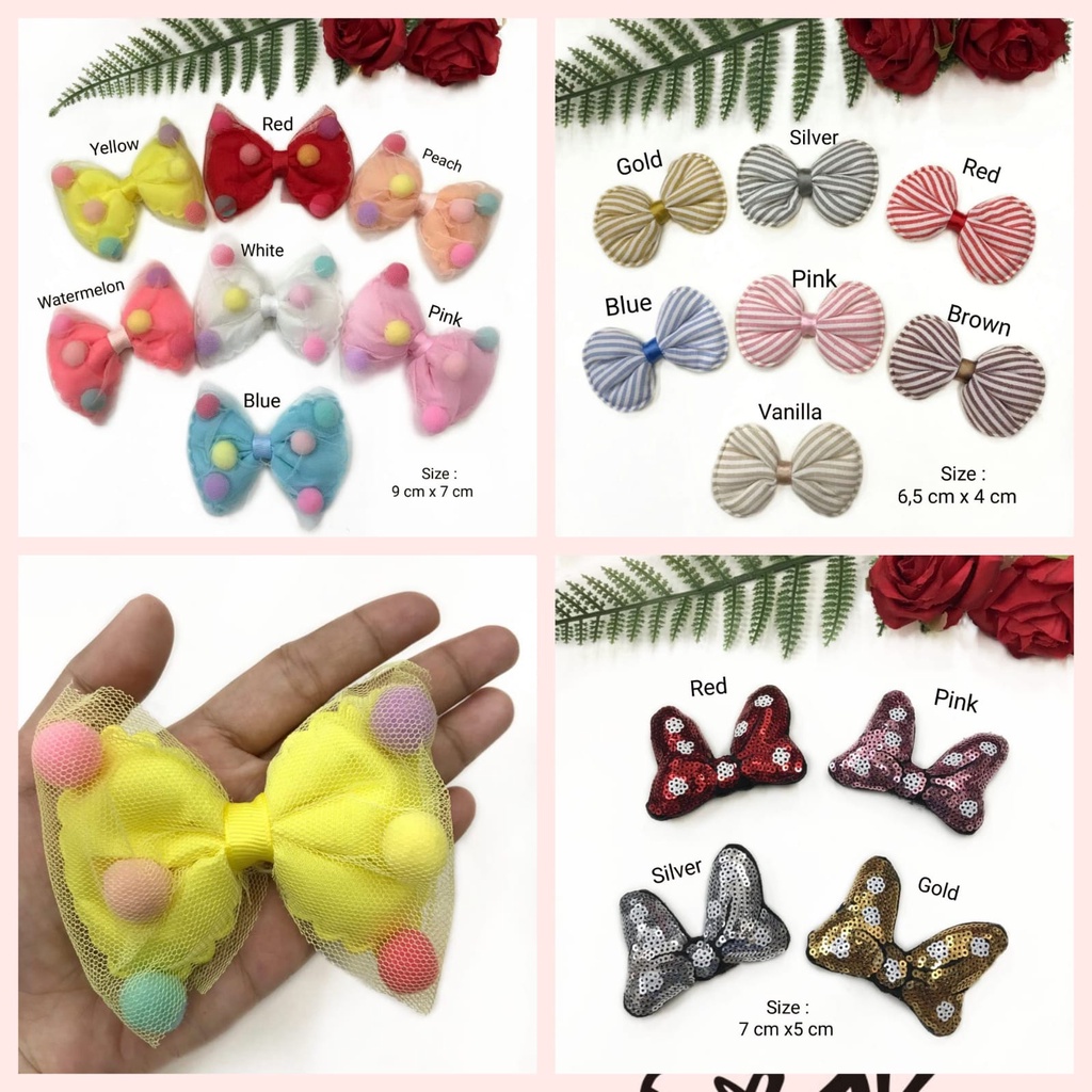 APLIKASI PITA BORCI |GLITER | POM2 | POLKADOT