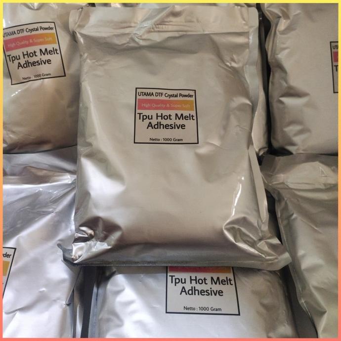 

TPU Hot Melt Adhesive Powder Sablon DTF / Bubuk Transfer PET Film 1 Kg