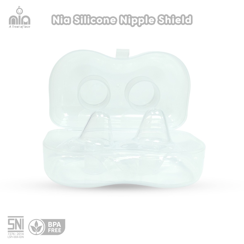 NIA SILICONE NIPPLE BREAST SHIELD - PELINDUNG PUTING IBU MENYUSUI SILIKON BPA FREE