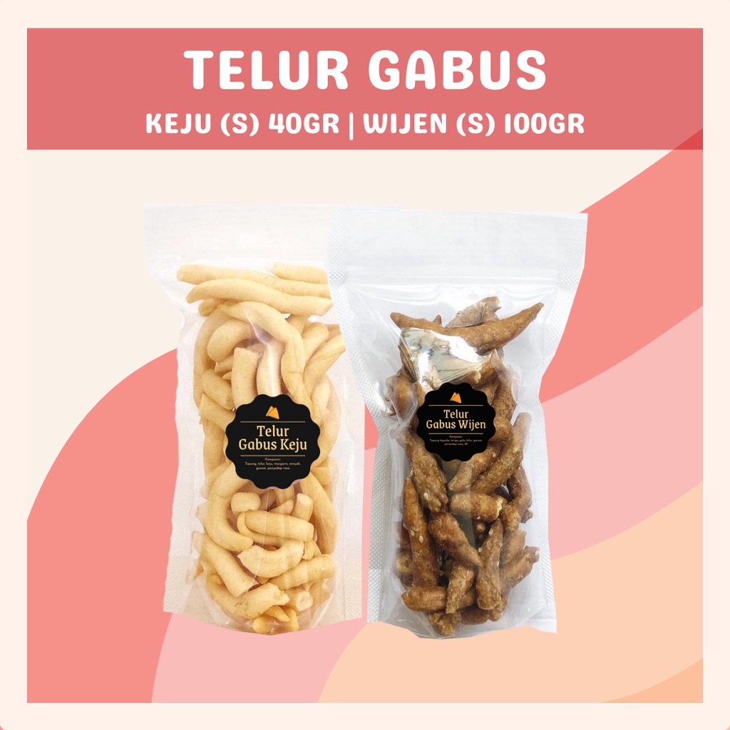 [DELISH SNACKS] Telur Gabus Keju / Wijen (S) / Snack Cemilan / Camilan Enak Asin Gurih Renyah