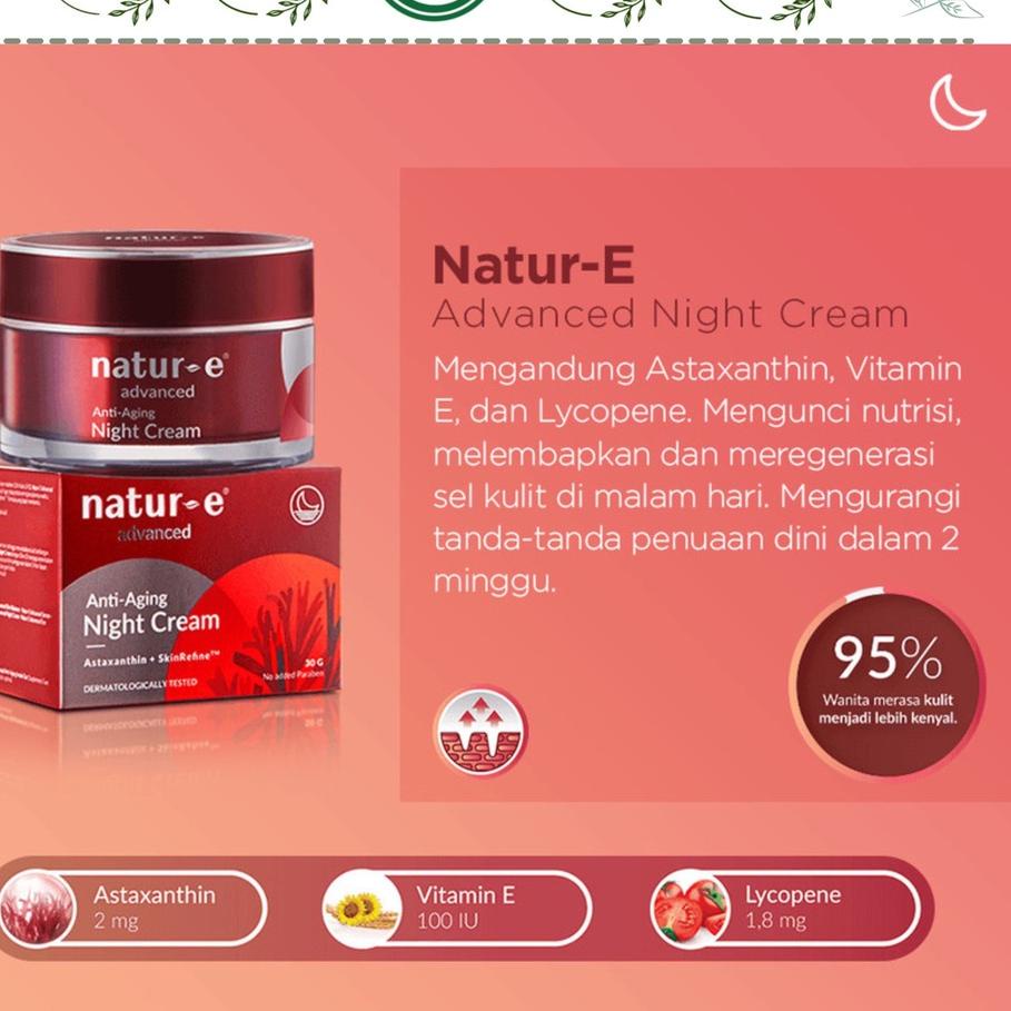 ➴ NATUR-E ADVANCED ANTI-AGING NIGHT CREAM 30GR NATUR E ANTI AGING NIGHT CREAM 30G NATUR E ADVANCE ♜