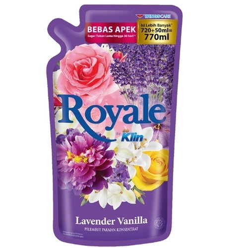 SoKlin Royale series Hijab 750ml Lavender Vanilla/Pewangi Pakaian