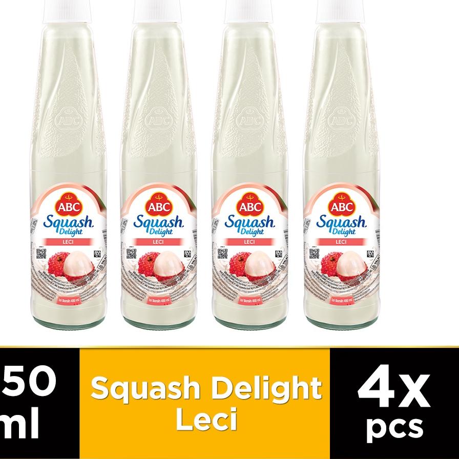 

● ABC Sirup Squash Delight Leci 450 ml - Multi Pack 4 pcs ➱
