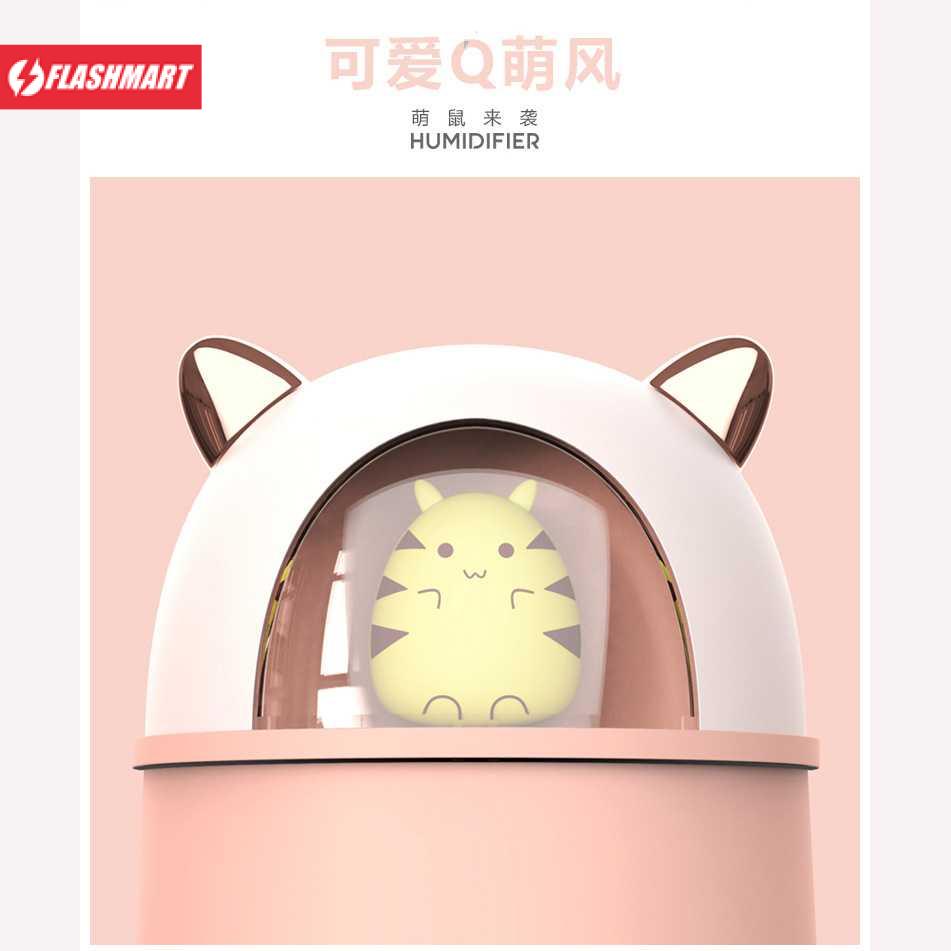 Flashmart Mini Air Humidifier Aromatherapy Oil Diffuser USB Cute Cat - A108