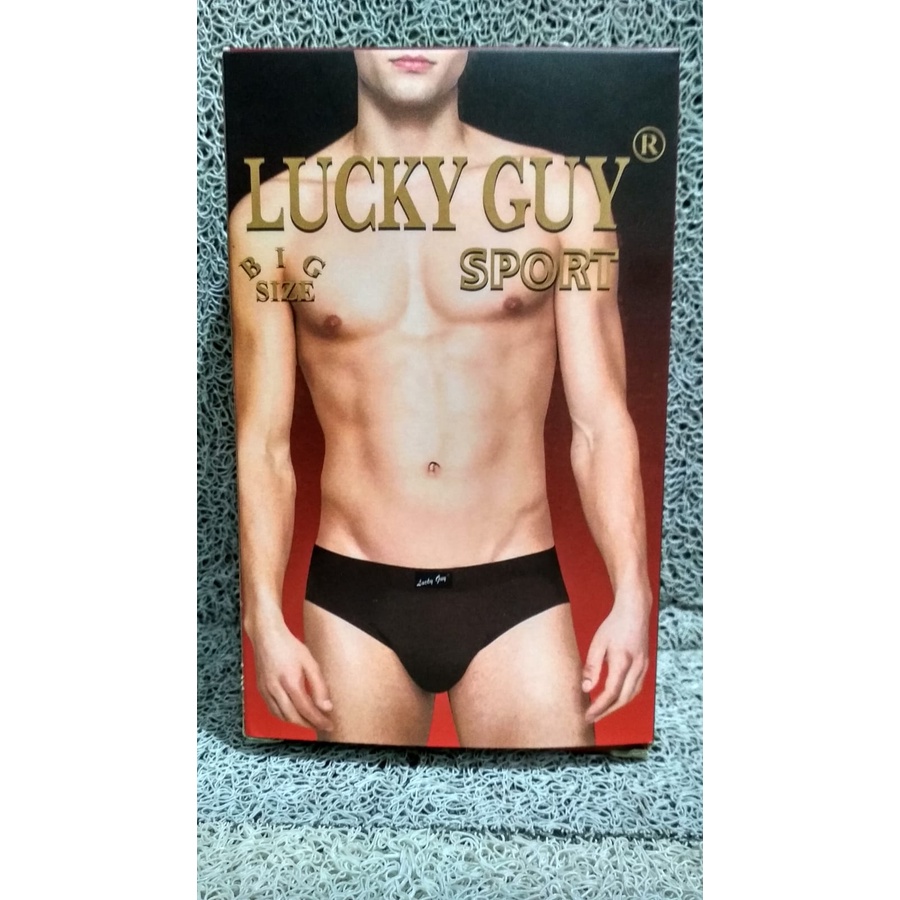 Celana Dalam Pria BIG SIZE XXL &amp; XXXL Lucky Guy | isi 3 pcs