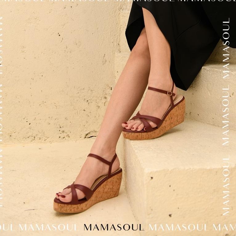 SALE TERBATAS MAMASOUL - SENDAL WEDGES / WEDGES TALI / LUNA