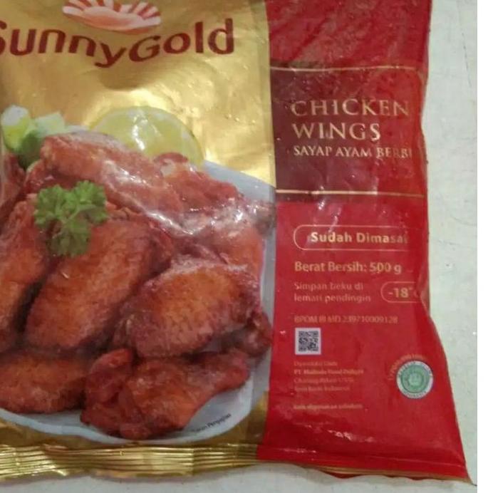 

❀ Sunnygold chicken wings sunny gold sayap ayam 500gr ➨