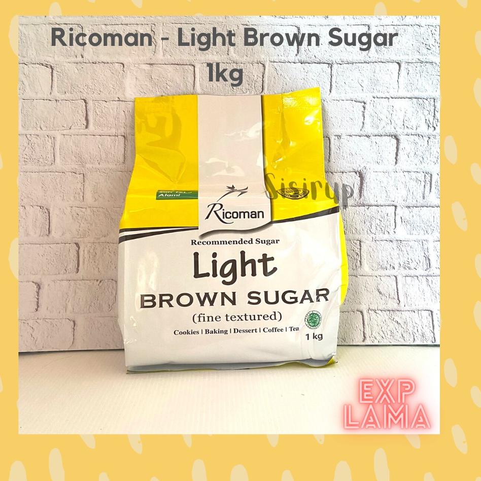 

♩ Light Brown Sugar Ricoman 1 KG / Light Ricoman ♤