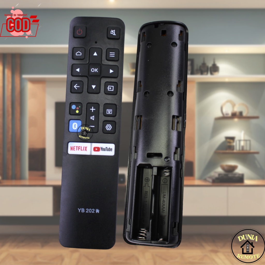 Remot Remot Tv Smart Android LED LCD Netflik Yotube Panasoni Yb-202