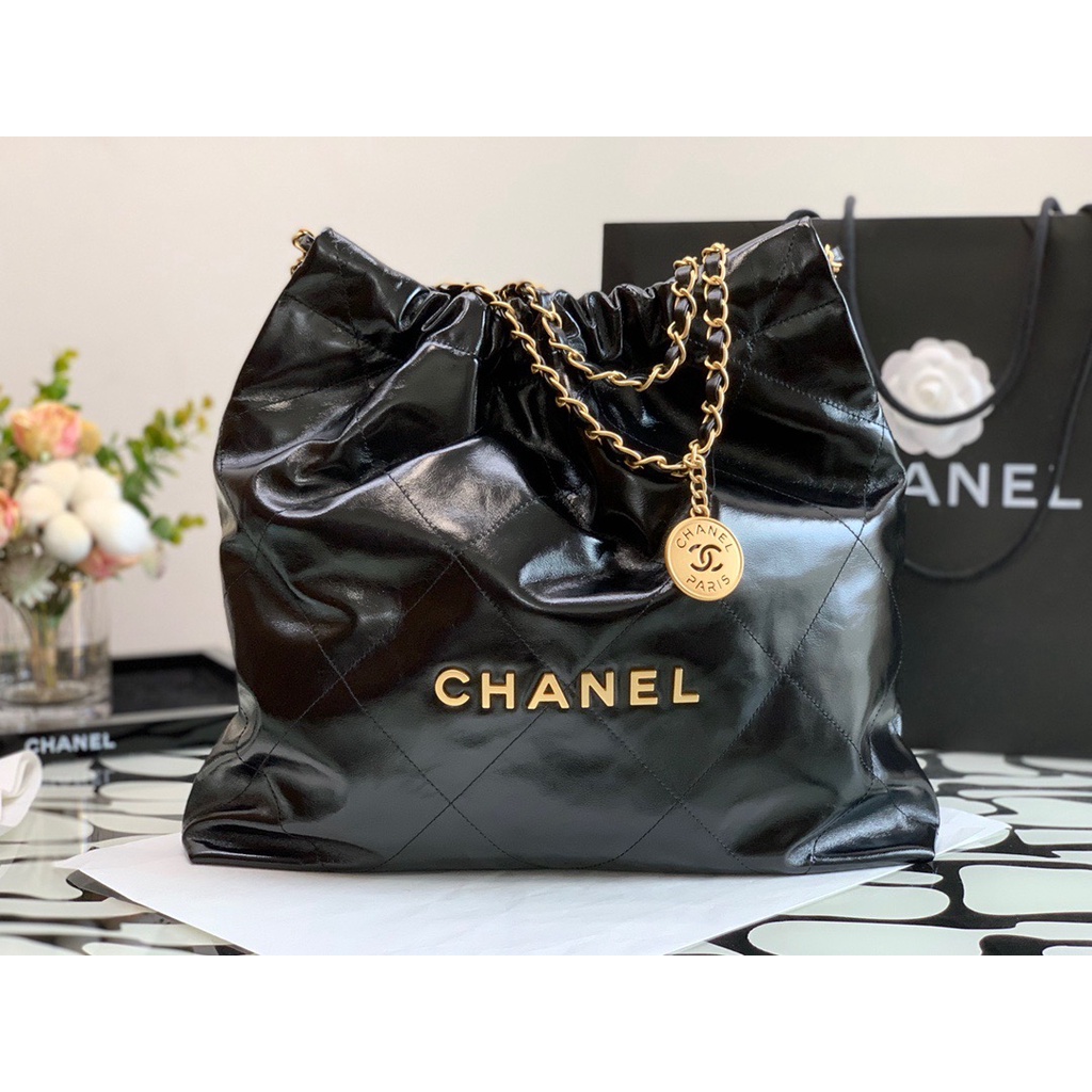 super premium tas wanita CH coco 22 handbag medium