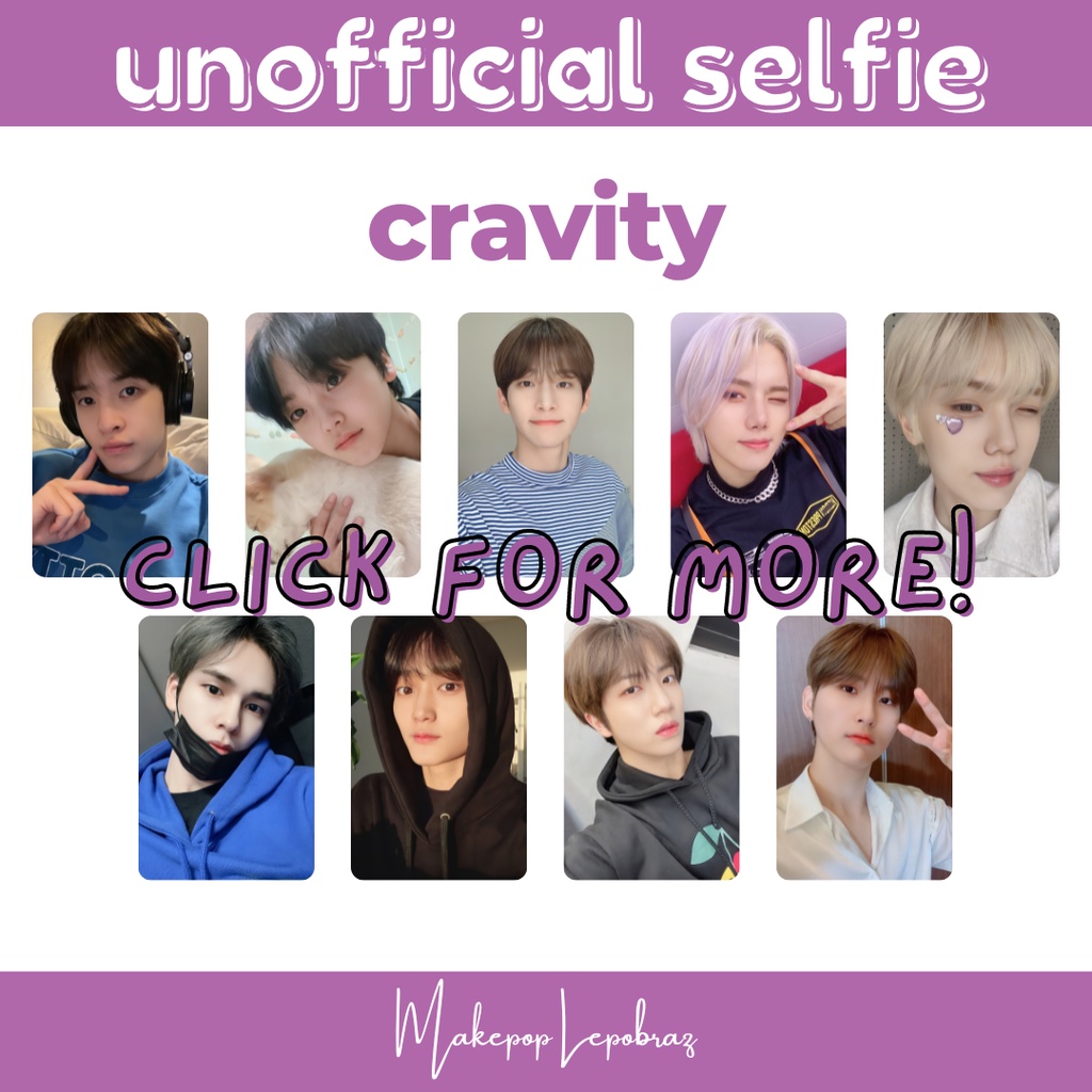 [MIN. 3 PC] CRAVITY UNOFFICIAL SELFIE - BOYFRIENDABLE PC ALLEN HYEONGJUN JUNGMO MINHEE SEONGMIN SERIM TAEYOUNG WONJIN WOOBIN