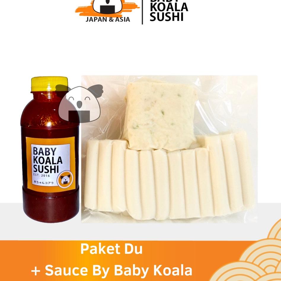 

☋ PAKET DU 600 g Halal | Toppoki, Odeng & Saus ➽