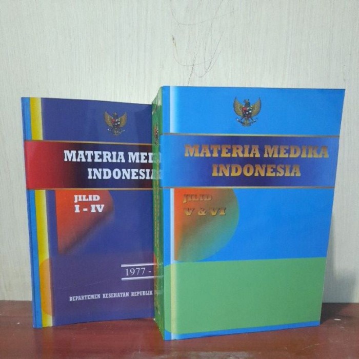 Best Seller Buku Materia Medika Indonesia Jilid 1-6 (Mmi)