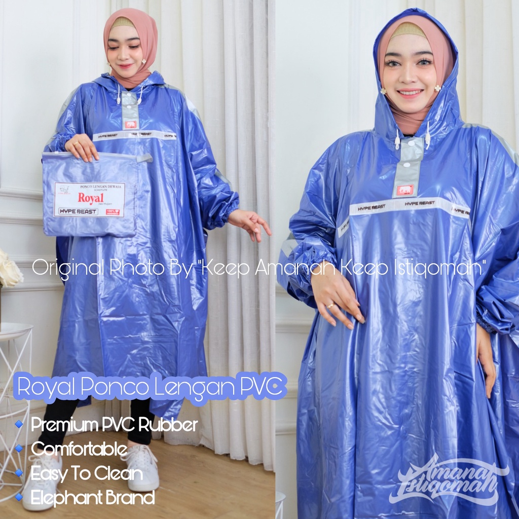 Jas Hujan Royal Mantol Royal Mantol Kelelawar Mantol Ponco Trendy