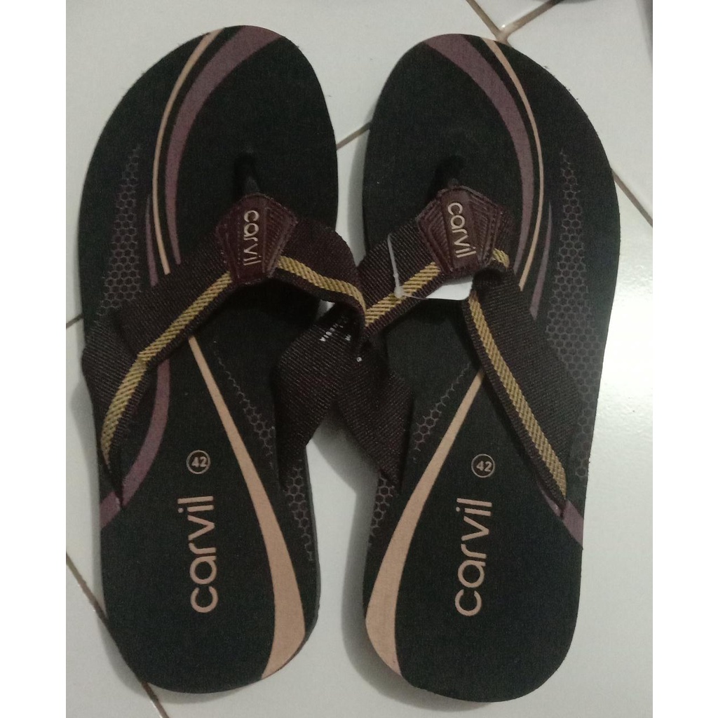 [SALE] Sandal Carvil Jepit Asli - Sandal Carvil Pria Wanita Anti Air