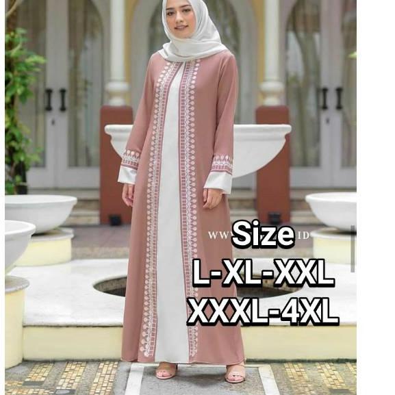 ֍ Baju Muslim Abaya Bordir Gamis Maxi Dress Arab Saudi Bordir Asli Turki Umroh Dubai Turkey India. ✰