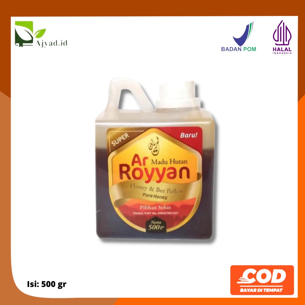 

Madu Hutan Ar Royyan Madu Asli Bee Pollen 500gr
