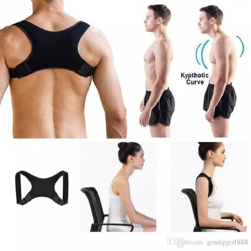 Penyangga Punggung Shoulder Back Support Belt Posture Corrector Korset Tali tulang Belakang alat penopang tubuh tegab berdiri terapi