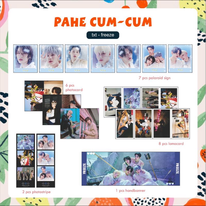 Pahe TXT Photocard Lomocard bunflag temptation frezee