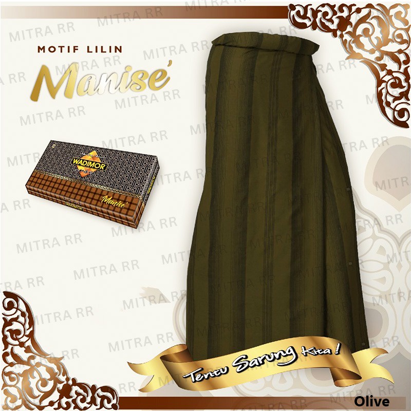 Sarung Wadimor Manise Lilin Motif Garis | Sarung Wadimor Tenun Dewasa Satuan Grosir