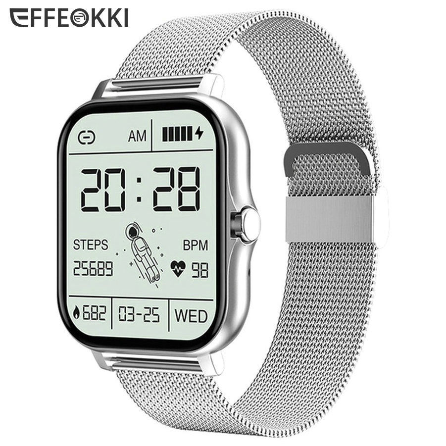 ⊕✥✿2022 Baru Gratis Pengiriman Square Smart Watch Layar Besar Pria Jam Tangan Jam Tangan Denyut Jant