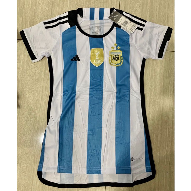 (LADIES) JERSEY ARGENTINA HOME NEW 2022 WCC WORLD CUP LADIES BAJU BOLA NEGARA WANITA GO GRADE ORIGIN