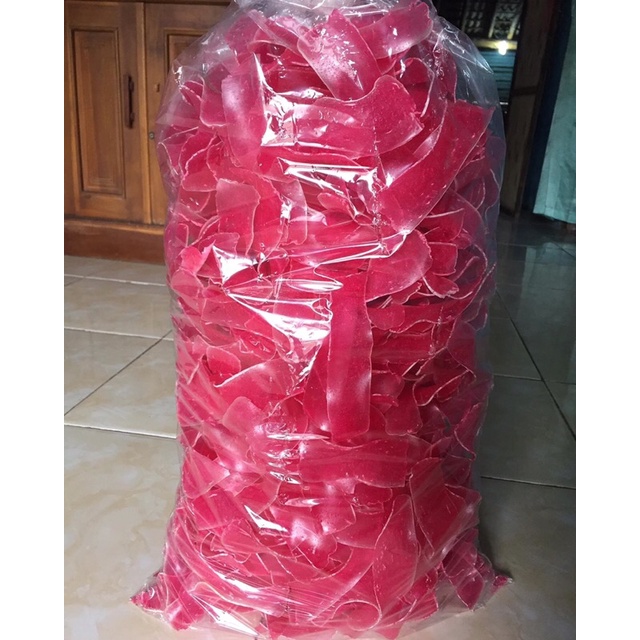 

KERUPUK LONTONG SAYUR MURAH 1KG ( KERUPUK MERAH PADANG )