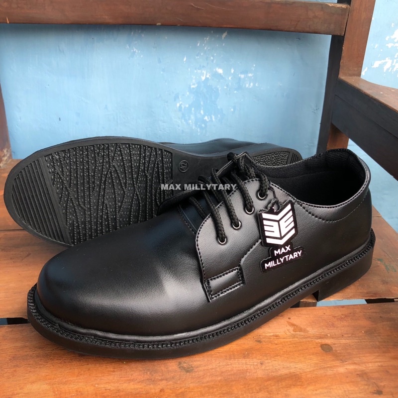 SEPATU PDH 01 SEPATU PDH TNI AD TNI AL TNI AU SEPATU PDH SECURITY SEPATU DINAS PERKANTORAN HITAM DOFF