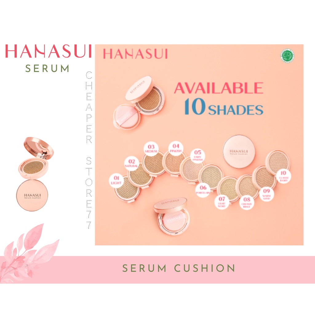 HANASUI -  CUSHION 15gr - SERUM CUSHION - 10 VARIANCE SHADE