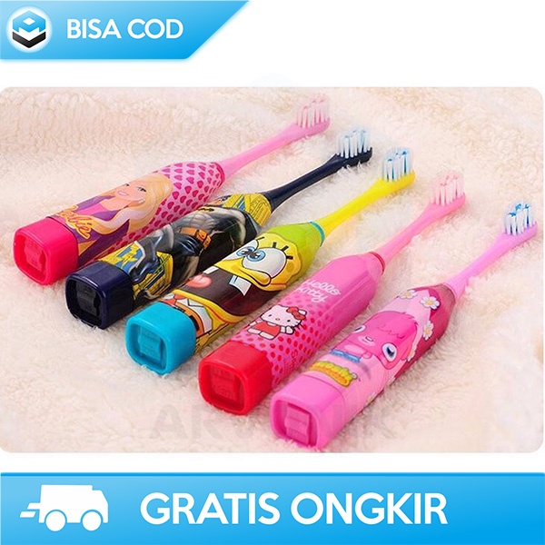 SIKAT GIGI ANAK-ANAK LEMBUT DESAIN KARTUN TOOTHBRUSH KIDS ULTRASOUND