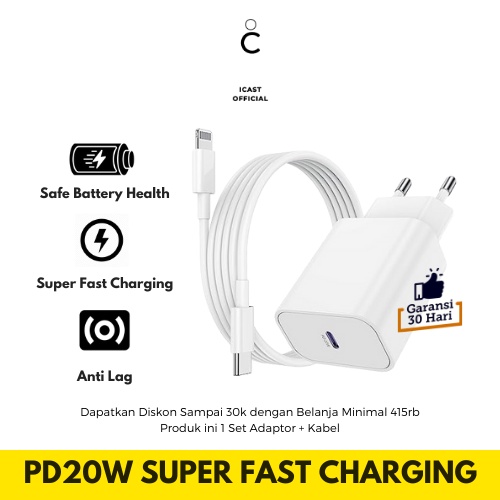 Charger 20W USB C PD Super Fast Charging