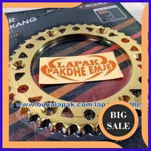 accessories GEAR BELAKANG 428 45 CRF 150 HONDA CRF150 SCARLET ORIGINAL STEEL GOLD GER NOT SSS TK DID