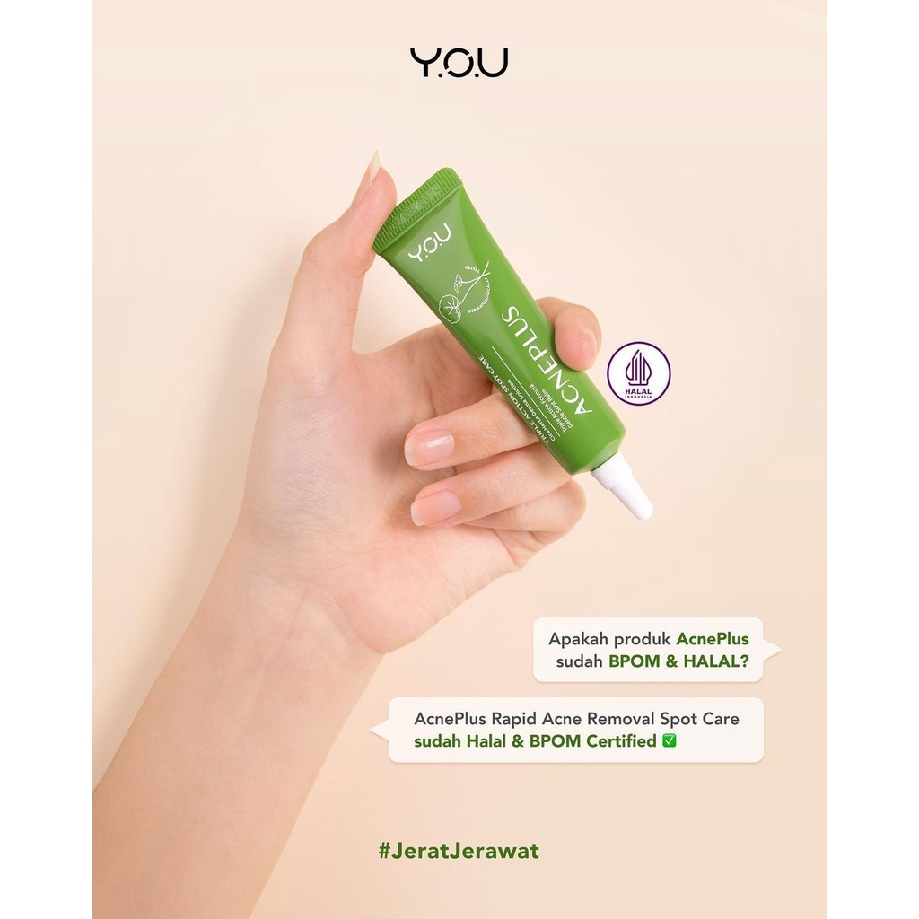 [BPOM] [100% ORI&amp;READY]YOU AcnePlus Spot Care Acne Treatment | 4D Centella Asiatica Niacinamide Herbal