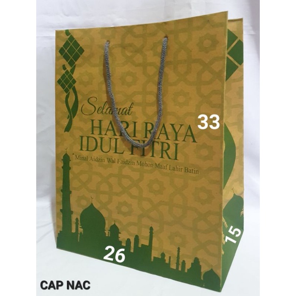 

Paper bag motif idul fitri / tas kertas / goodie bag
