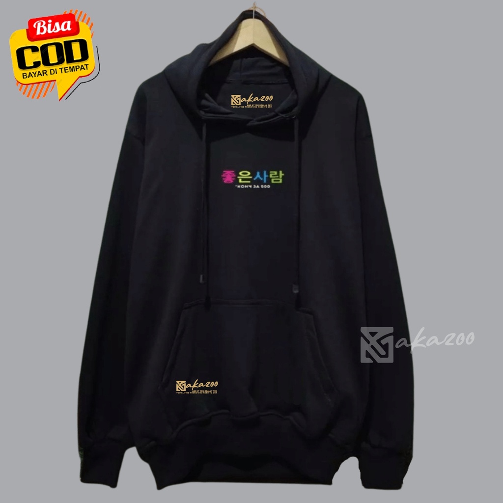 SWITER pria switer cowok akazoo warna hitam JPN koky ja 500 distro unisex m l xl xxl premium akazoo