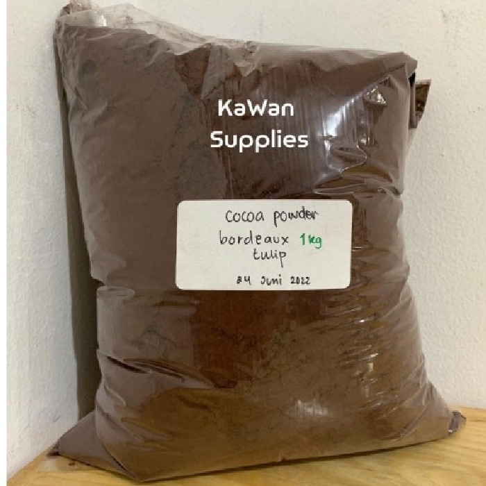 

COCOA POWDER BORDEAUX MERK TULIP 1KG - COKLAT BUBUK MERK TULIP