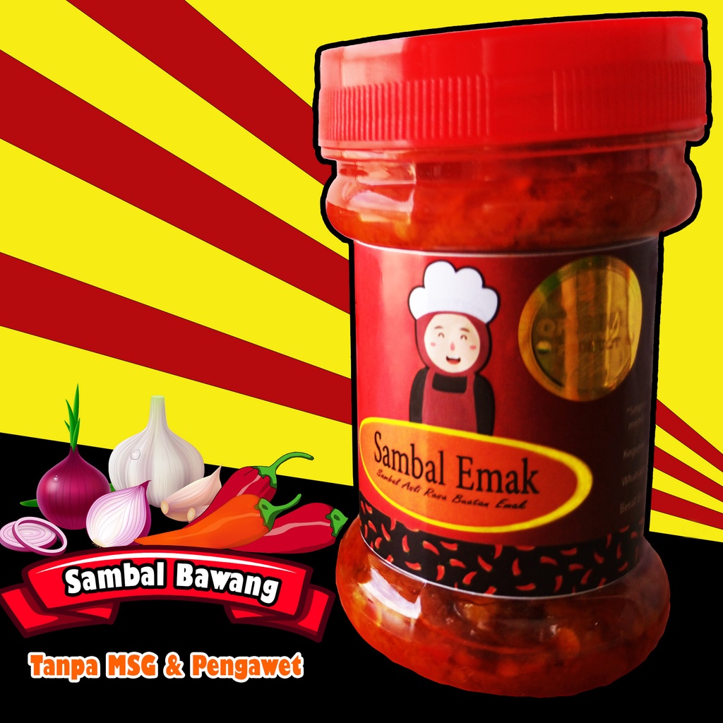 

Sambal Emak, Sambal Bawang Asli Rasa Buatan Emak | Tanpa MSG & Pengawet