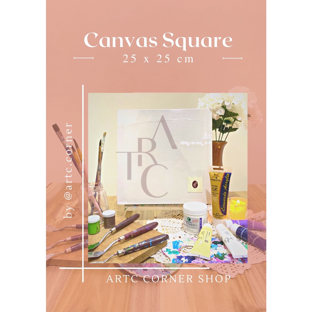 

Canvas Lukis Square 25 x 25 Premium Jati Belanda