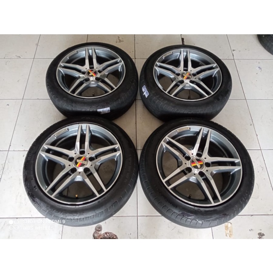VELG MOBIL HSR BERLIN RING 16 LEBAR 7,5 LUBANG BAUT PCD 5x112 + BAN ACCELERA
