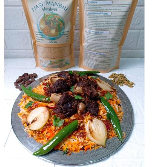 

✱ Paket Nasi Mandhi instan "Almahyra" , memakai beras basmati berkualitas & bumbu rempah yang melimpah ▼