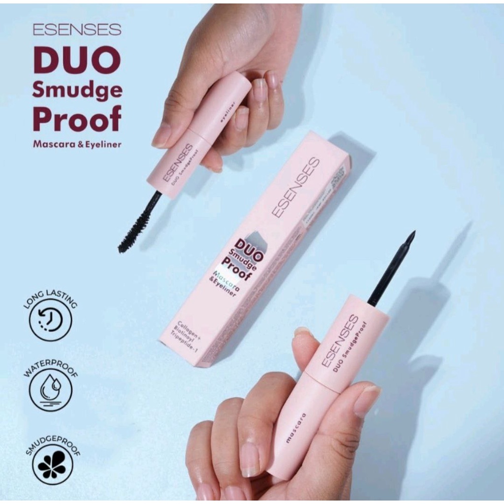 ESENSES DUO SMUDGE MASCARA &amp; EYELINER SMUDGEPROF ESENSES 2IN1 EYELINER