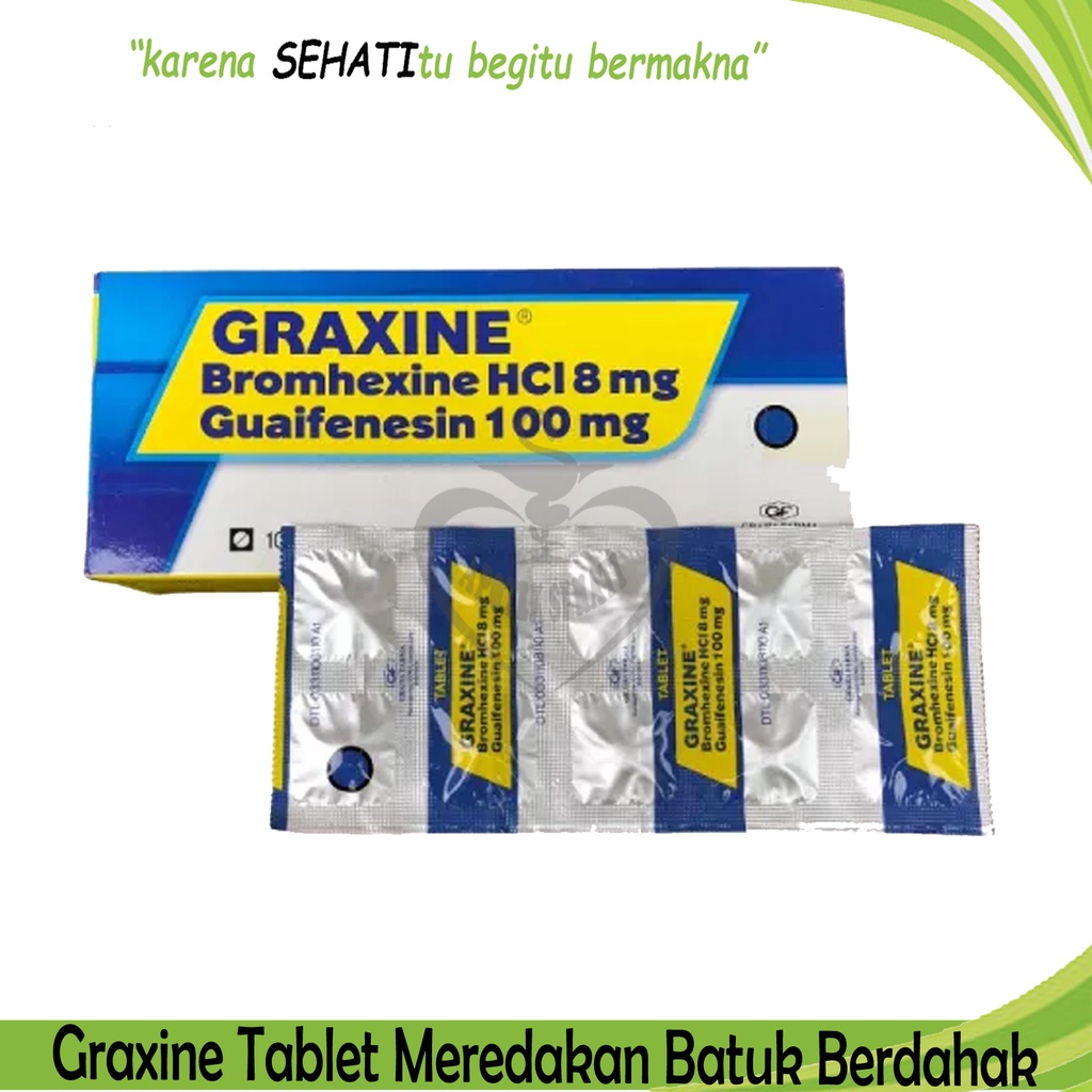 GRAXINE 100MG OBAT BATUK PENGENCER DAHAK PER STRIP