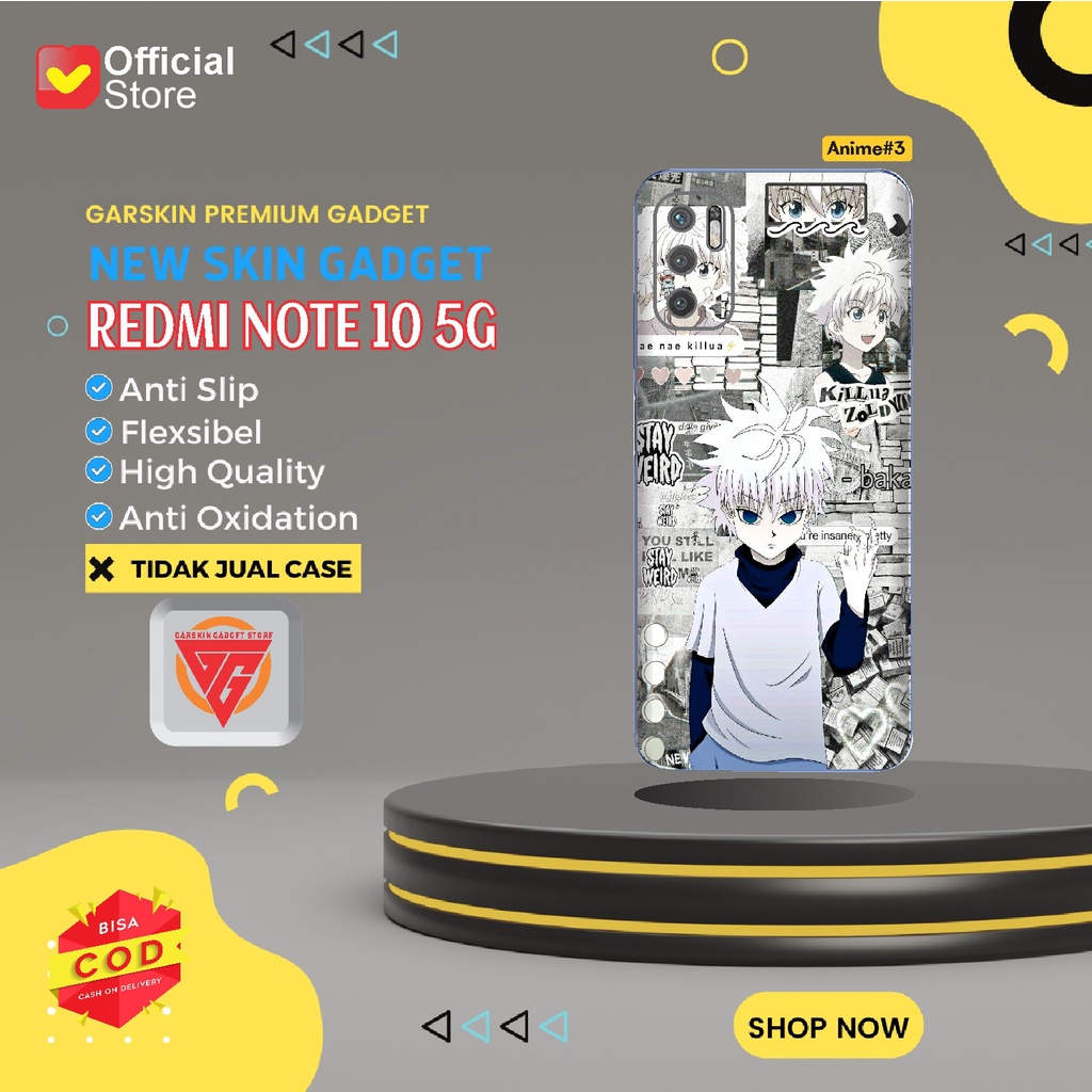 Garskin Redmi Note 10 5G Skin Gadget Premium Motif Anime