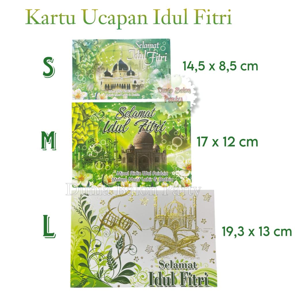 Kartu Ucapan Parcel Hampers Lebaran Idul Fitri Ukuran S