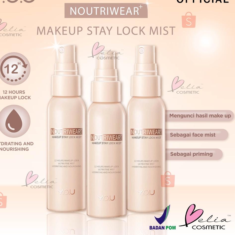 ♤ ❤ BELIA ❤ YOU Noutriwear+ Makeup Stay Lock Mist 55ml | Setting Spray | Face Mist | Finishing Spray